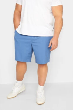 BadRhino Big & Tall Light Blue Stretch Chino Shorts