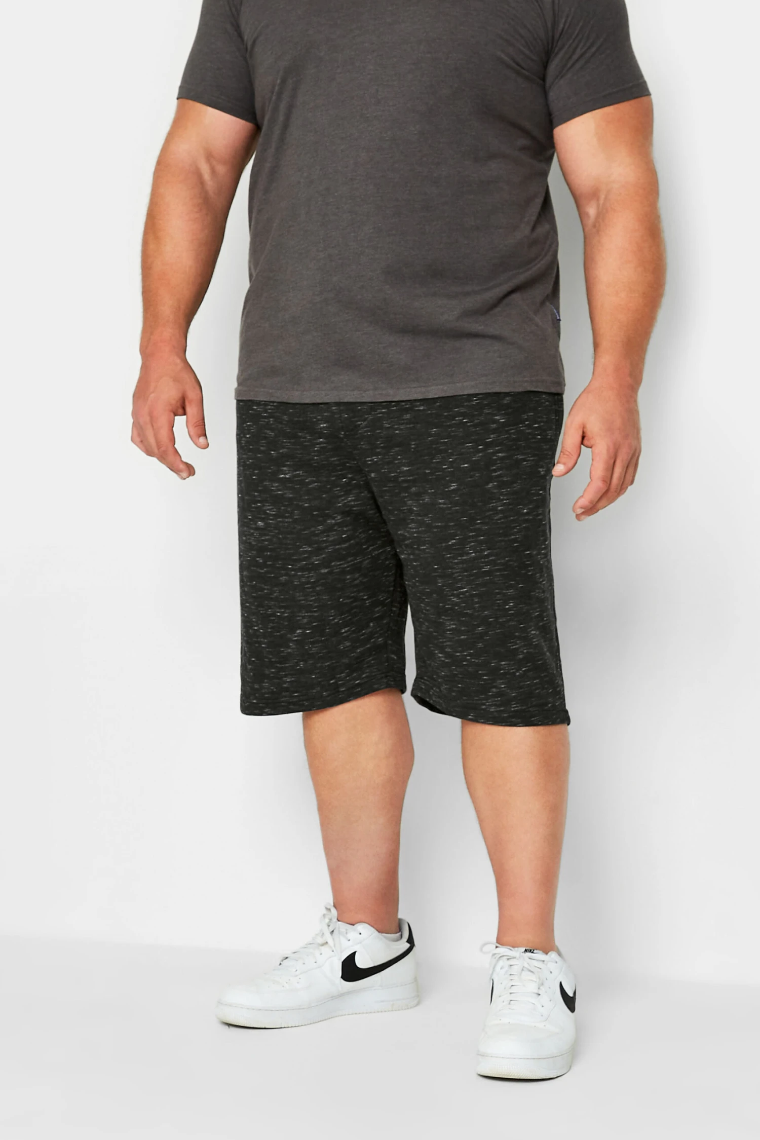 KAM Big & Tall Charcoal Grey Jogger Shorts 1 KAM Big & Tall Charcoal Grey Jogger Shorts