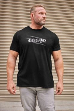 BadRhino Big & Tall Black Tokyo Tiger Print T-Shirt