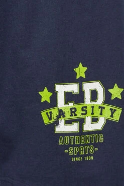 ED BAXTER Big & Tall Navy Blue Varsity Logo Jogger Shorts -Menswear Mode Sales Store 3ff76ad9 b160 46 207836 Z