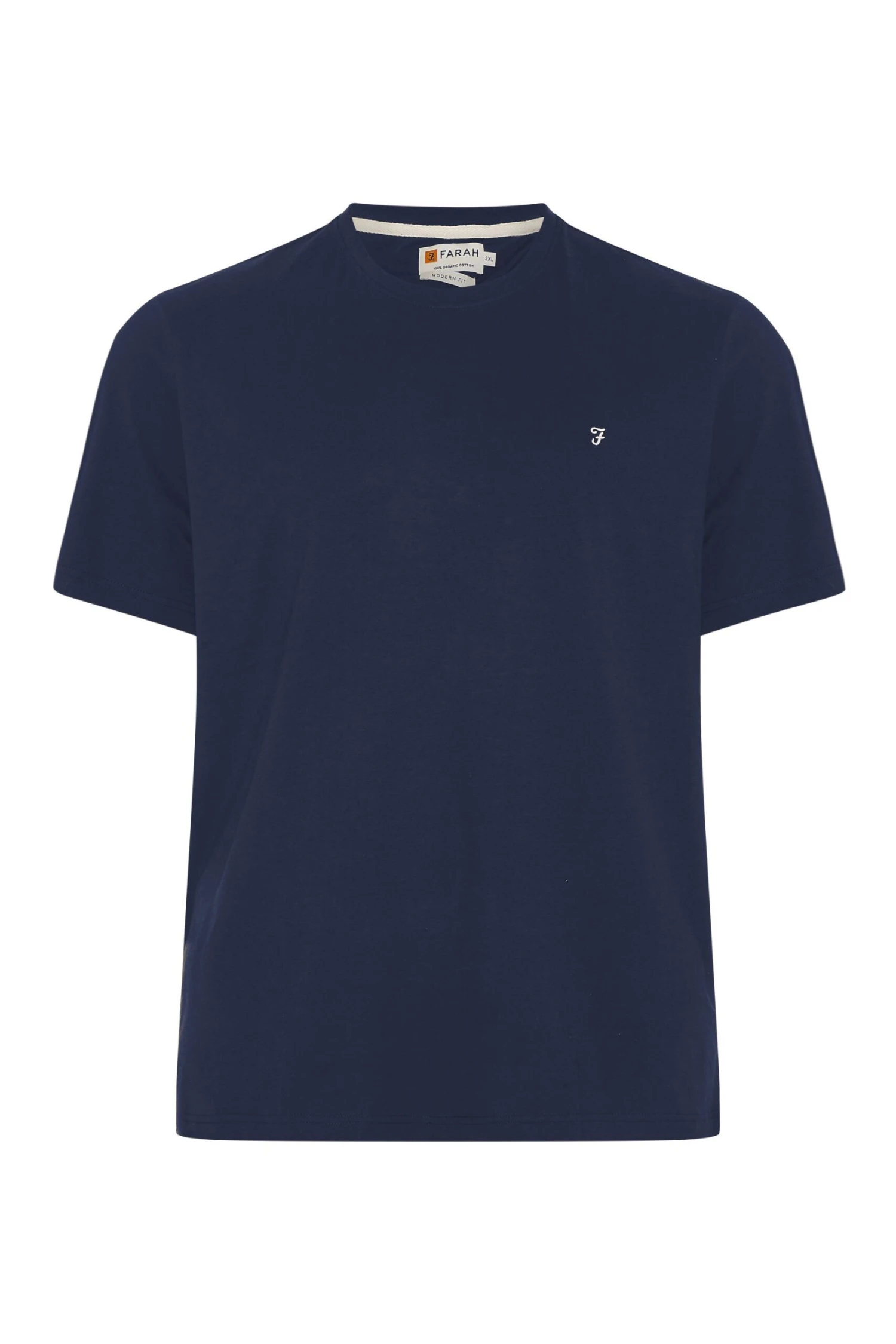 FARAH Big & Tall Navy Blue Core T-Shirt 2 FARAH Big & Tall Navy Blue Core T-Shirt - Image 2