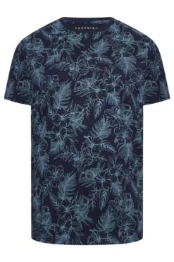 BadRhino Big & Tall Navy Blue Hawaiian Print T-Shirt 5 BadRhino Big & Tall Navy Blue Hawaiian Print T-Shirt -Menswear Mode Sales Store 4858c705 7cd0 4b 207979 X