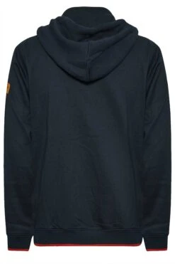 D555 Big & Tall Navy Blue Zip Through 'Brooklyn' Hoodie -Menswear Mode Sales Store 498044b7 c2c0 49 208418 Y