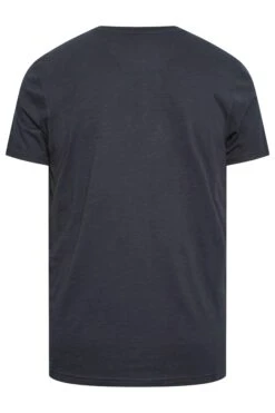 BadRhino Big & Tall Navy Blue Slub T-Shirt -Menswear Mode Sales Store 49d64fdd f62e 44 208717 Y