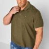 LYLE & SCOTT Big & Tall Khaki Green Core Polo Shirt