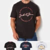 JACK & JONES Big & Tall 3 Pack Black & White Printed Logo T-Shirts