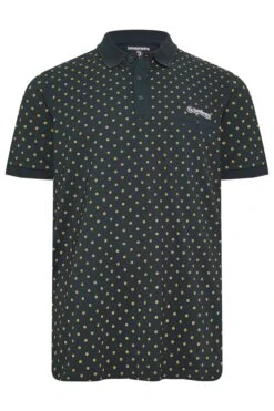 LAMBRETTA Big & Tall Navy Blue Target Print Polo Shirt -Menswear Mode Sales Store 4cc8d8d8 bae9 4e 207825 X