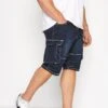 KAM Big & Tall Dark Blue Denim Shorts