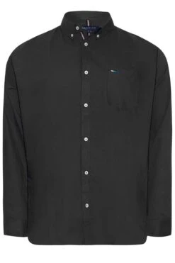 BadRhino Big & Tall Black Long Sleeve Oxford Shirt 5 BadRhino Big & Tall Black Long Sleeve Oxford Shirt -Menswear Mode Sales Store 4e8019ba 6625 46 203804 XR