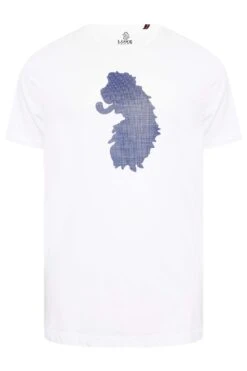 LUKE 1977 Big & Tall White Stubble T-Shirt -Menswear Mode Sales Store 4ee47993 3151 44 206729 X