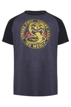 D555 Big & Tall Navy Blue Offical Cobra Kai Printed T-Shirt -Menswear Mode Sales Store 4f4532df 0960 4c 207608 X