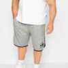 KAM Big & Tall Light Grey Gym Shorts