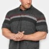 KAM Big & Tall Charcoal Grey Polo Shirt
