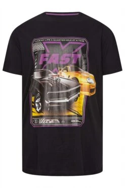 BadRhino Big & Tall Black Fast & Furious T-Shirt