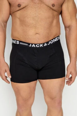 JACK & JONES Black 3 Pack Trunks -Menswear Mode Sales Store 5119bf55 1db9 42 208295 B