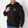 JACK & JONES Big & Tall Black Shark Hoodie