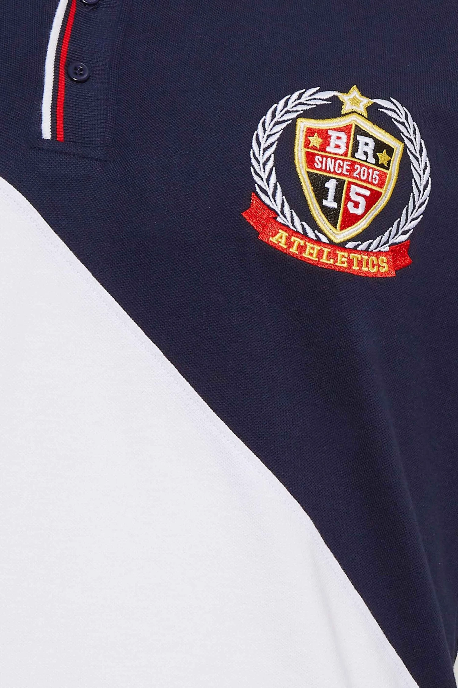 BadRhino Big & Tall Red & White Stripe Polo Shirt 2 BadRhino Big & Tall Red & White Stripe Polo Shirt - Image 2