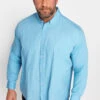 BadRhino Big & Tall Light Blue Long Sleeve Poplin Shirt