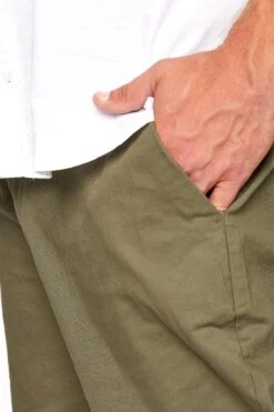 BadRhino Big & Tall Khaki Green Stretch Chino Shorts -Menswear Mode Sales Store 5712d23c 19a6 45 204924 D