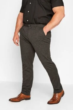 BadRhino Big & Tall Charcoal Grey Stretch Trousers
