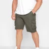 D555 Big & Tall Dark Grey Cargo Shorts