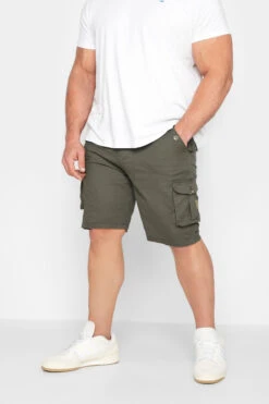 D555 Big & Tall Dark Grey Cargo Shorts
