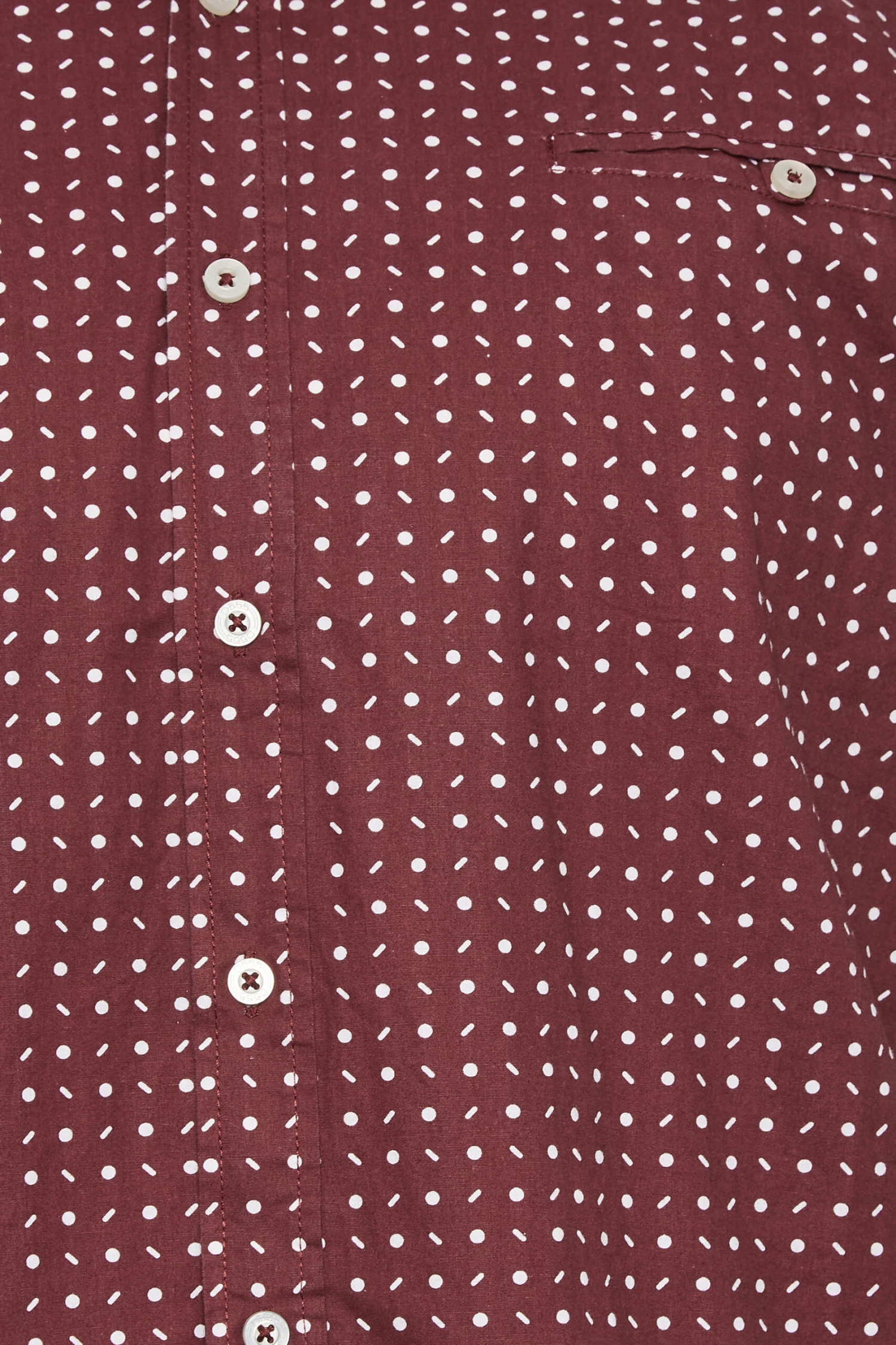 D555 Big & Tall Burgundy Red Spot Button Shirt 2 D555 Big & Tall Burgundy Red Spot Button Shirt - Image 2