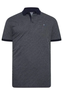 BadRhino Bad & Tall Navy Geometric Polo Shirt -Menswear Mode Sales Store 5d46ce59 90a6 4b 208089 X
