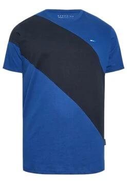BadRhino Big & Tall Blue Diagonal Stripe T-Shirt -Menswear Mode Sales Store 5d704935 702f 4f 208003 X