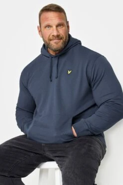 LYLE & SCOTT Big & Tall Navy Blue Hoodie
