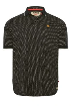 D555 Big & Tall Navy Blue & White Spot Polo Shirt 5 D555 Big & Tall Navy Blue & White Spot Polo Shirt -Menswear Mode Sales Store 605a22a3 f296 46 206852 X