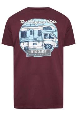 BadRhino Big & Tall Burgundy Red 'Original Ride' T-Shirt -Menswear Mode Sales Store 619cba41 5ea6 4a 207991 X