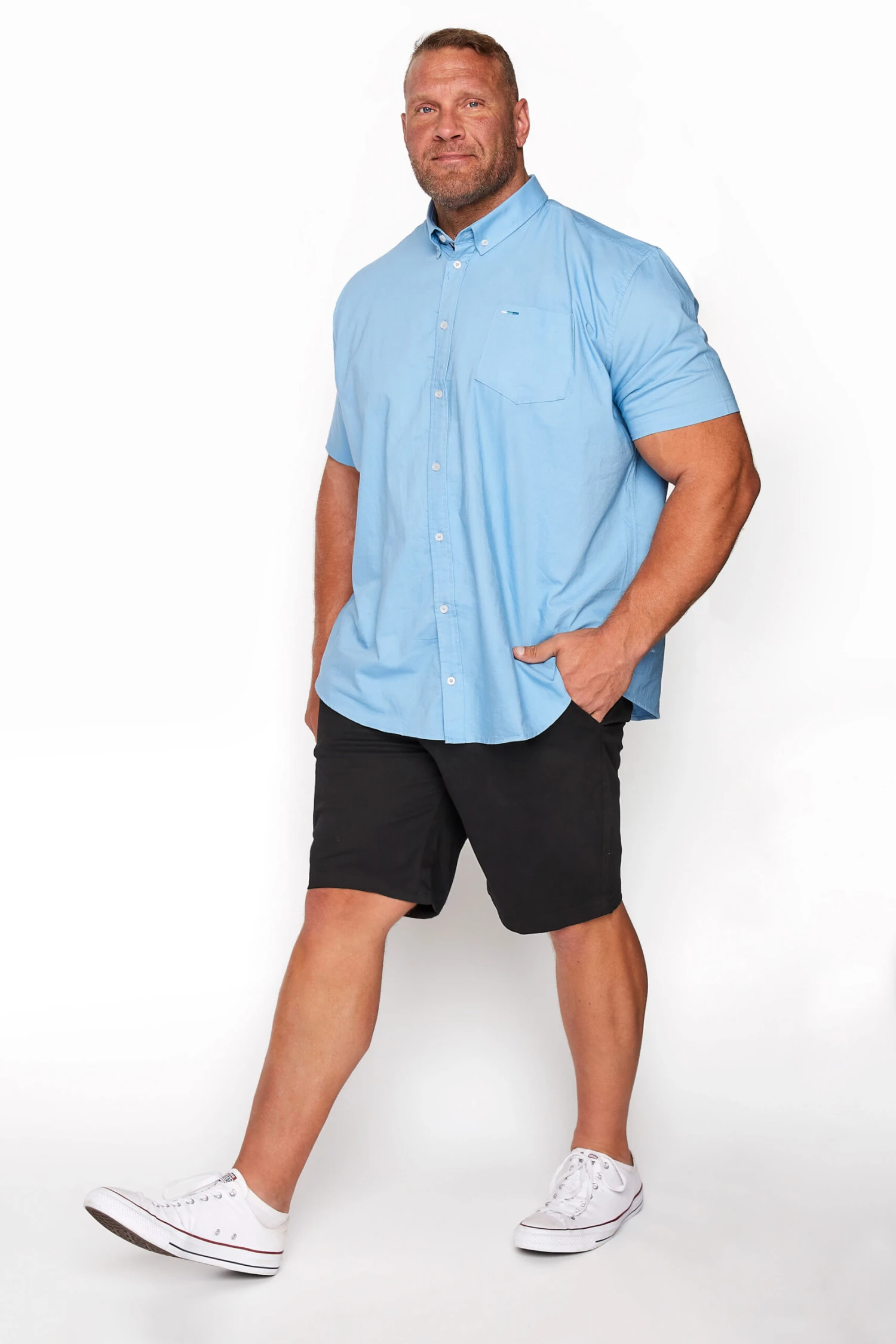 BadRhino Big & Tall Black Stretch Chino Shorts 2 BadRhino Big & Tall Black Stretch Chino Shorts - Image 2