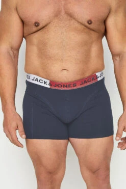 JACK & JONES Black & Blue 3 Pack Trunks -Menswear Mode Sales Store 63361e9d 1230 42 208217 B