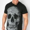 BadRhino Big & Tall Black Large Skull T-Shirt