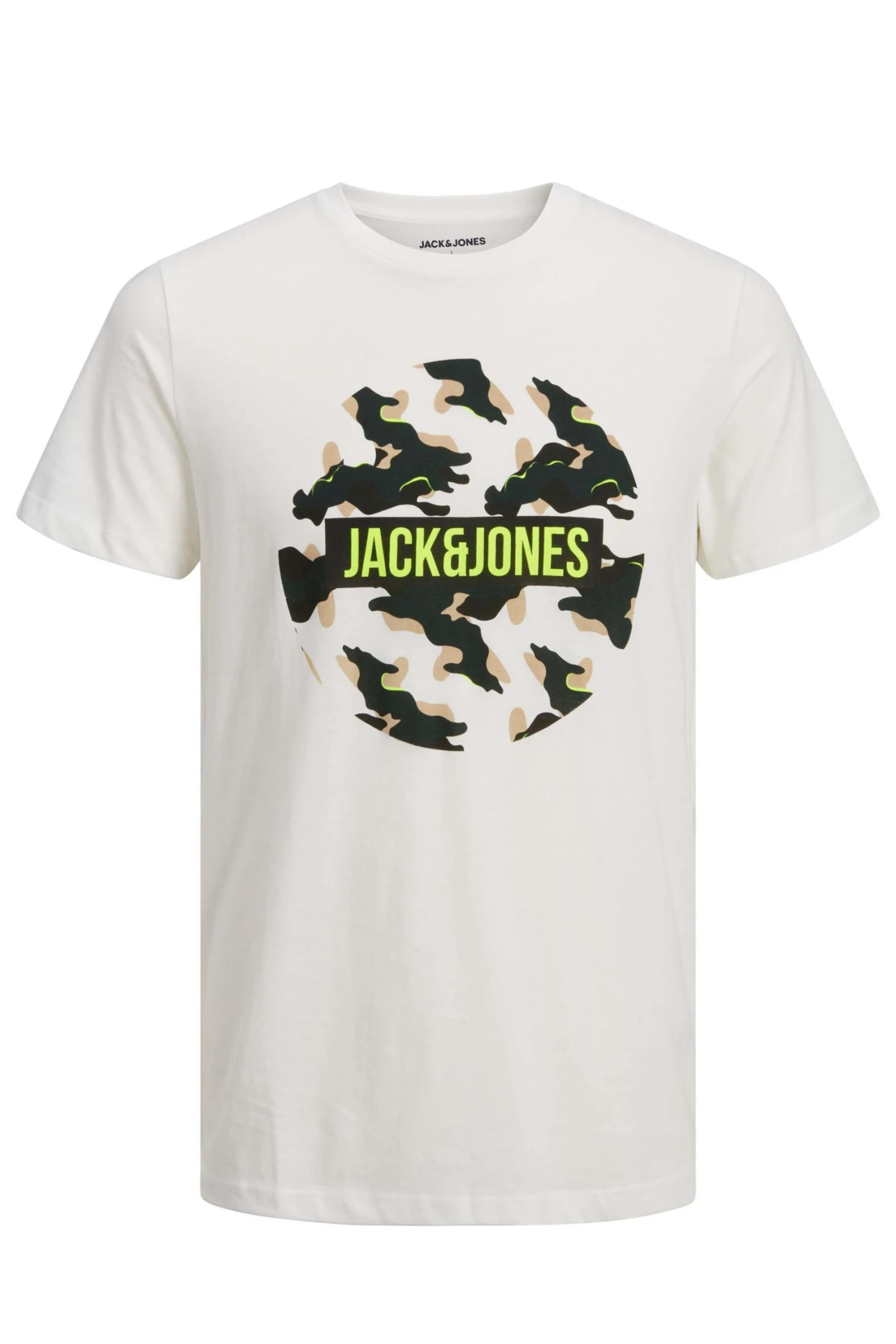 JACK & JONES Big & Tall White Camo Logo T-Shirt 2 JACK & JONES Big & Tall White Camo Logo T-Shirt - Image 2