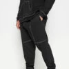 BadRhino Black Contrast Stitch Joggers