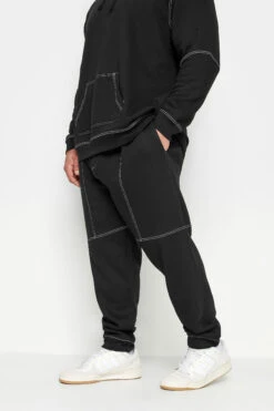 BadRhino Black Contrast Stitch Joggers