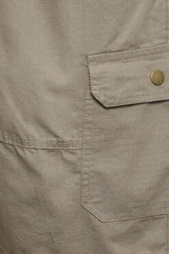 ESPIONAGE Big & Tall Beige Brown Ripstop Cargo Shorts -Menswear Mode Sales Store 6608bd2e eb80 4d 207789 Z