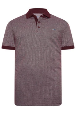 BadRhino Bad & Tall Burgundy Geometric Polo Shirt -Menswear Mode Sales Store 66af2ed6 4d84 40 208090 X