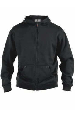 D555 Big & Tall Rockford Black Cantor Zip Through Hoodie -Menswear Mode Sales Store 66f64740 e92e 4f 203176 F