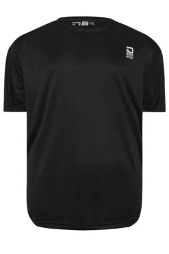 D555 Big & Tall Black Dry Wear T-Shirt -Menswear Mode Sales Store 68babc20 6cbe 4d 206924 X