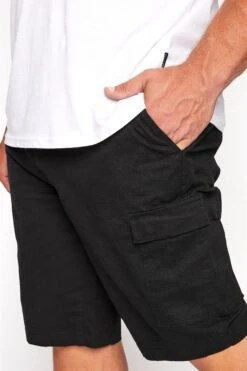 BadRhino Big & Tall Black Stretch Cargo Shorts -Menswear Mode Sales Store 6b48a470 f9e2 43 204926 D