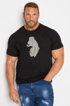 LUKE 1977 Big & Tall Black Stubble Sport T-Shirt