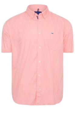 BadRhino Big & Tall Pink Poplin Short Sleeve Shirt -Menswear Mode Sales Store 6d9fad53 6360 41 203810 XR