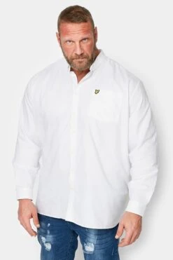 LYLE & SCOTT Big & Tall White Oxford Shirt