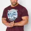 BadRhino Big & Tall Burgundy Red 'Original Ride' T-Shirt