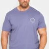 JACK & JONES Big & Tall Purple Crew Neck Logo T-Shirt