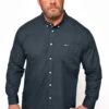BadRhino Big & Tall Navy Blue Poplin Long Sleeve Shirt
