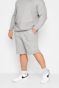 BadRhino Big & Tall Grey Marl Essential Jogger Shorts